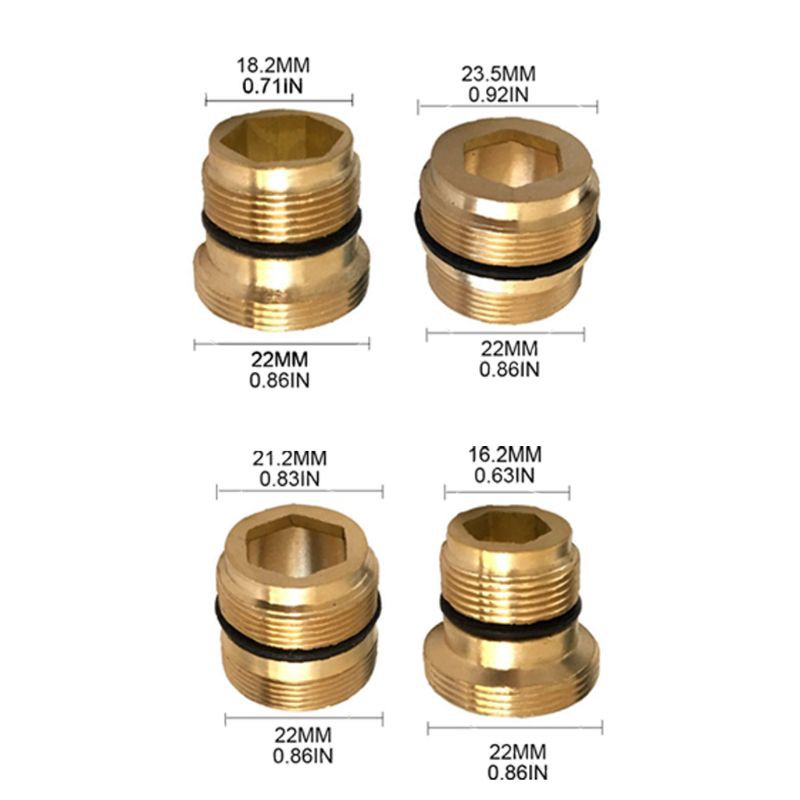 Bộ chuyển đổi đầu nối vòi nước của máy sục khí bằng đồng thau cho nhà bếp phòng tắm