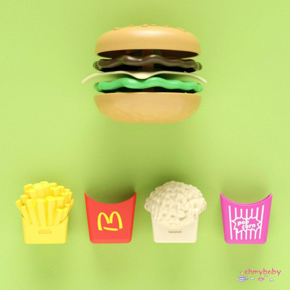 【OMB】 Children's Play House Toys Detachable Simulation Hamburger Bread French Set