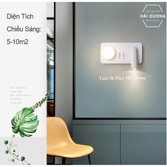 Đèn trang trí gắn tường decor cao cấp DT-802 chiếu điểm - soi tranh - soi gương - đọc sách - trang điểm - Có video