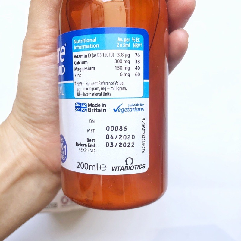Canxi dạng nước Osteocare UK 200ml