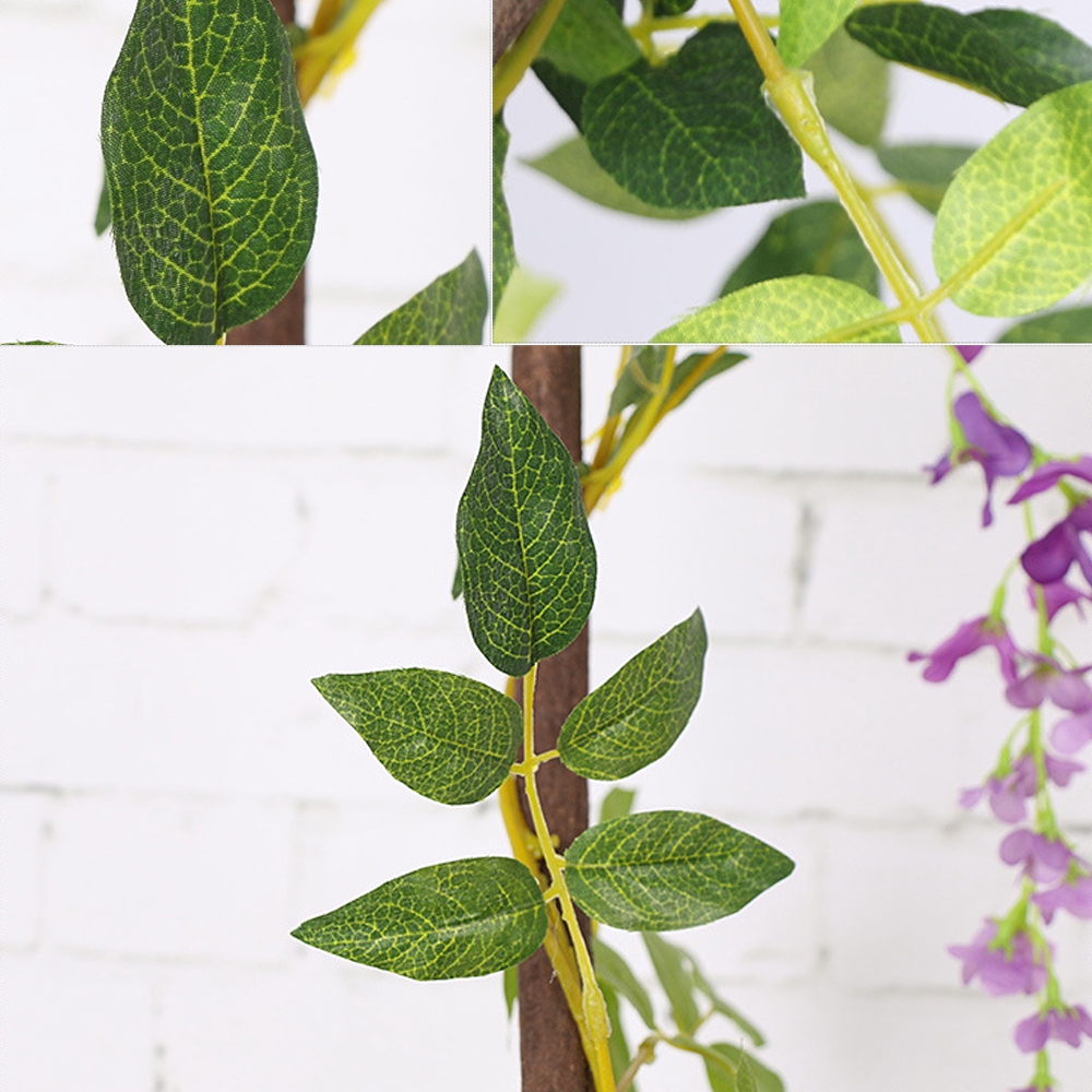 Dây hoa tử đằng giả dùng để trang trí nội thất tiện dụng