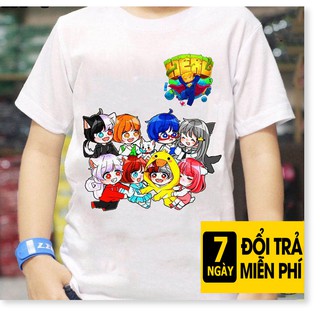 Bst áo hero team mini world đẹp | áo thun mini world toàn thành viên hero team mc6 | áo chất store aqa1807 03 vuhuyensto