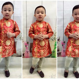 Áo dài tết cho bé trai