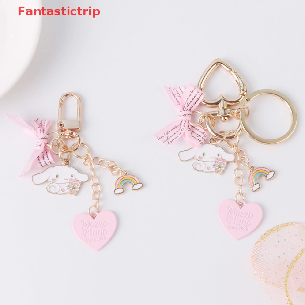 [Fantastictrip] Móc Khóa Xe Hơi / Túi Xách / Móc Khóa Hình Mưa Màu Hồng Dễ Thương Mới