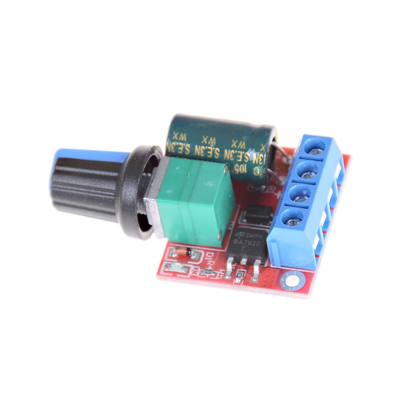Fcvn Mini DC Motor PWM Speed Controller 5A 4.5V-35V Speed Control Switch LED Dimmer Motivated