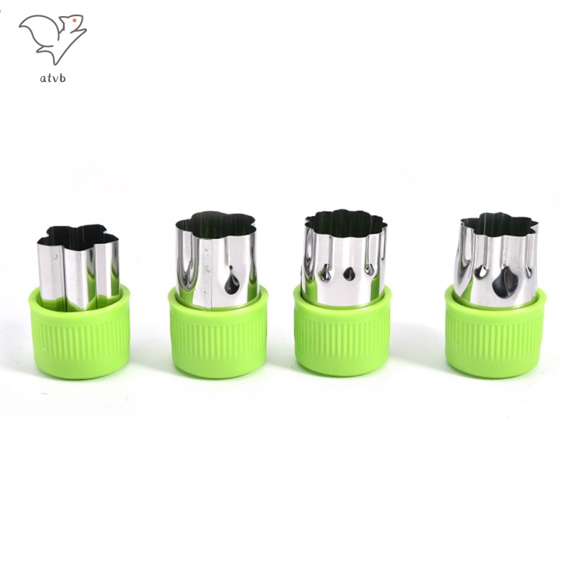 Bộ 12 Khuôn Cắt Rau Củ Quả Làm Bánh Quy/Sushi/Trái Cây 12 Ngăn Hình Bông Hoa/Ngôi Sao