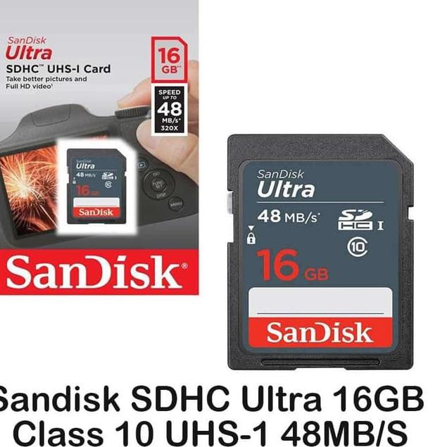 Thẻ Nhớ Sandisk Ultra Sdhc Class 10 48mbps - 16gb | BigBuy360 - bigbuy360.vn