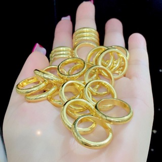 Nhẫn trơn loại 2 chỉ khắc 9999 màu vàng 24 cao cấp