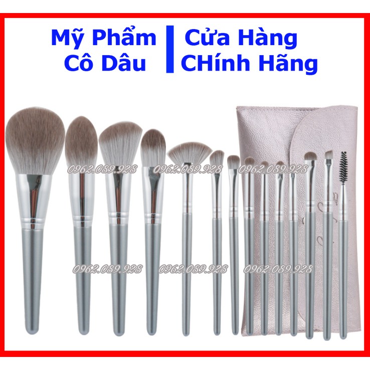 Bộ cọ trang điểm cá nhân 14 cây tặng kèm túi đựng cọ