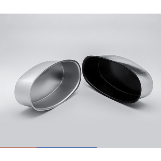 Khuôn Oval Bầu Dục Trắng - Đen