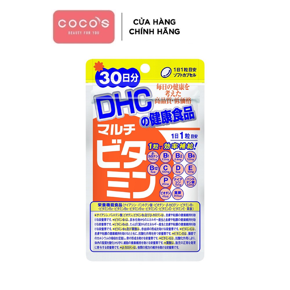 Viên uống DHC Nhật Bản Multi Vitamin Tổng Hợp 30 Ngày