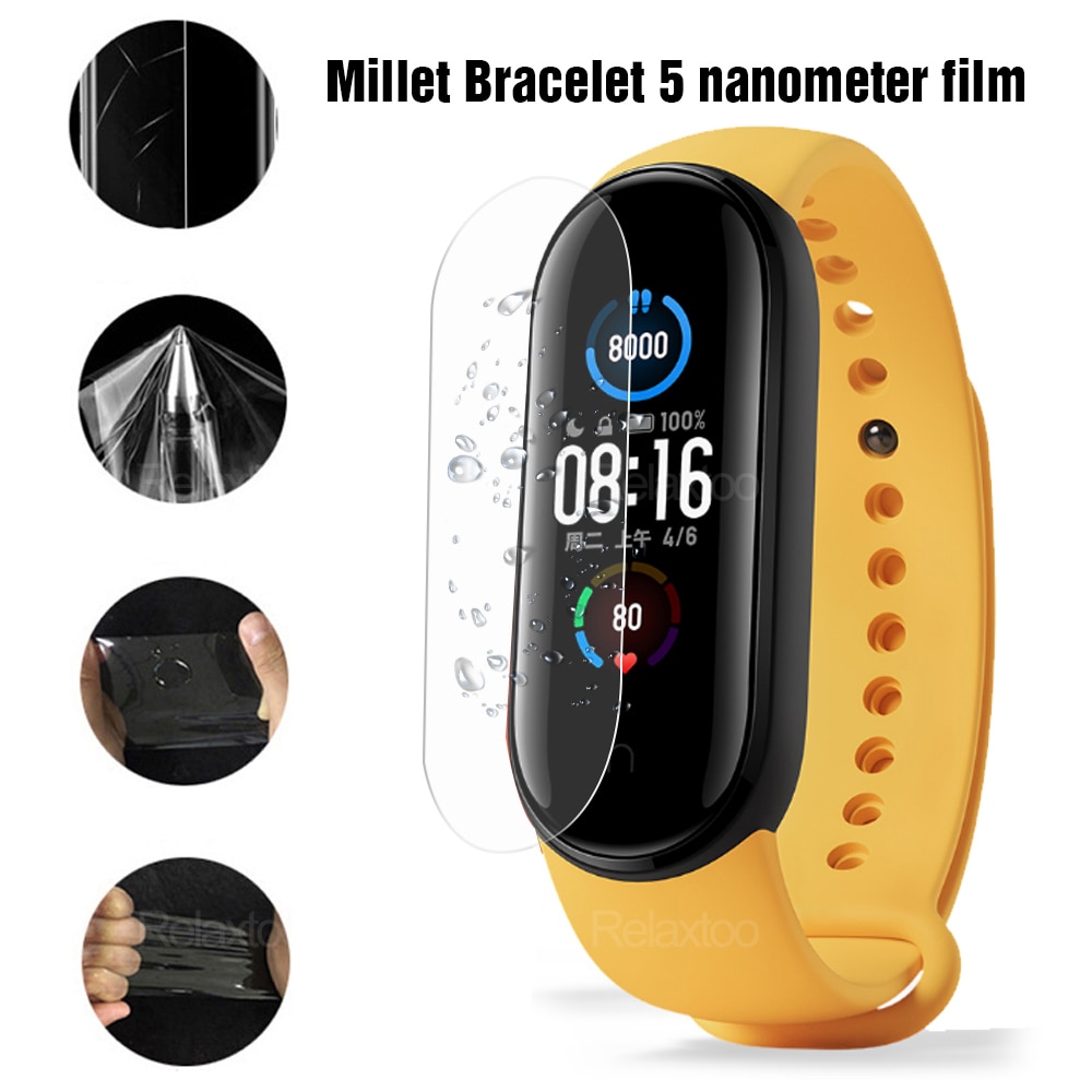 Miếng Dán Bảo Vệ Màn Hình Cao Cấp Cho Xiaomi Mi Band 5 99d Hd