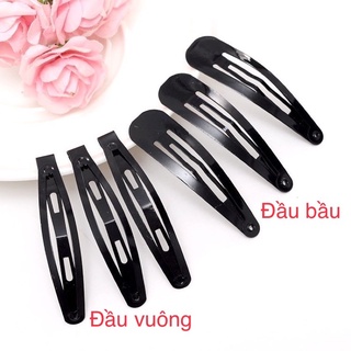 Bộ 6 cái Kẹp tóc mái bật bấm dài 6cm/7cm/8cm