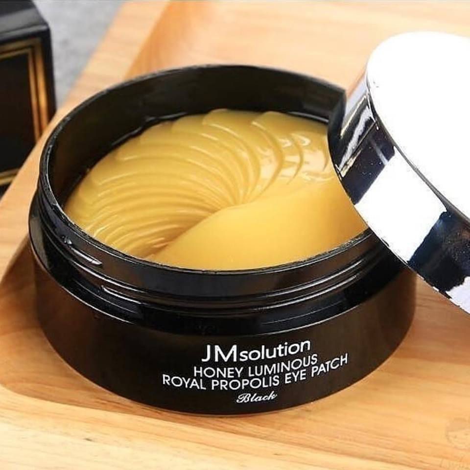 [Mã COSCOCOT3 -8% đơn 250K] Mặt nạ mắt JM solution Honey Luminous Royal Propolis Eye Patch Black 90g - Hộp Đen (Mật Ong)