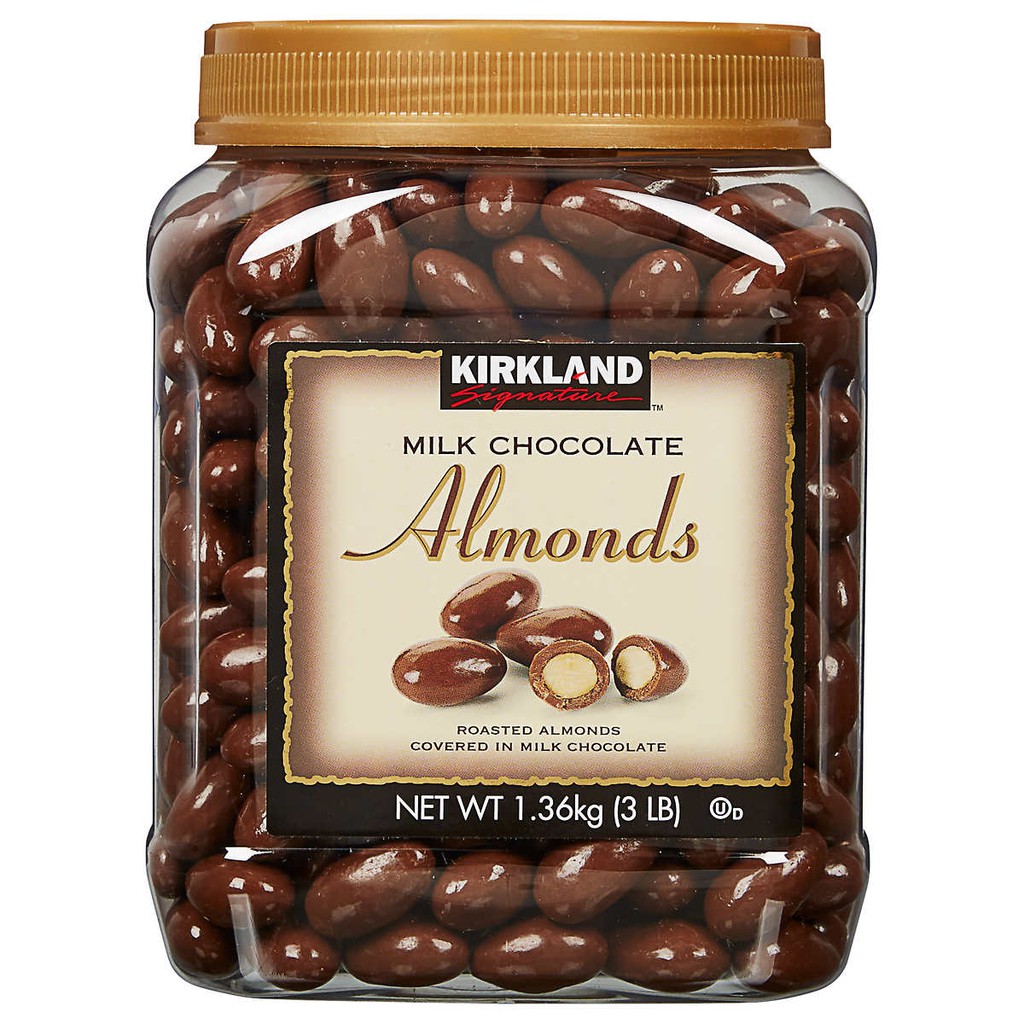 Socola Sữa Bọc Hạnh Nhân Kirkland Almonds Của Mỹ ~230g  ( Date 11/2021)