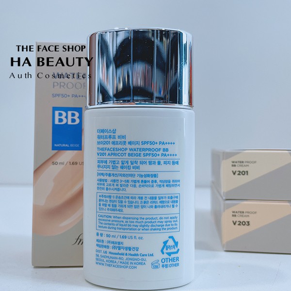 [THE FACE SHOP_Auth] Kem Nền Đa Năng WATERPROOF BB SPF50+ PA++++ 50ml TFSN20