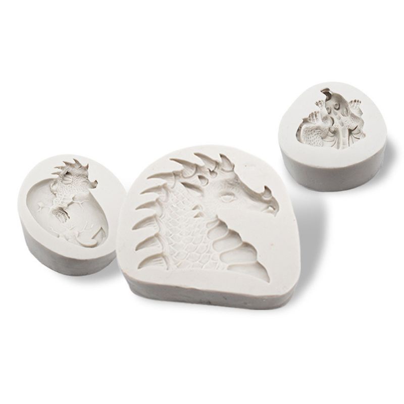 Khuôn Silicone Tạo Hình Trứng Khủng Long Phục Sinh Trang Trí Bánh