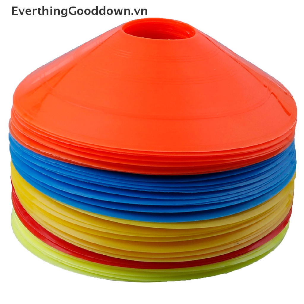 Everthinggooddown set 10 Đĩa Đánh Dấu Hình Nón Phẳng Tập Luyện Đá Banh