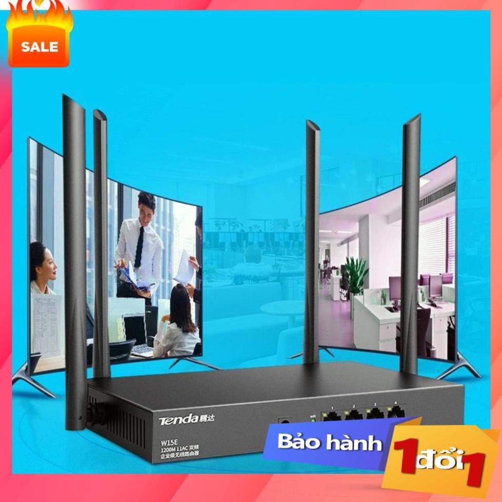 ✔️ bộ phát wifi,Bộ Phát WIFI Tenda W15e Ac1200mps Mạng Doanh Nghiệp 50 User () [MUA BAO NHIÊU TẶNG BẤY NHIÊU] | BigBuy360 - bigbuy360.vn