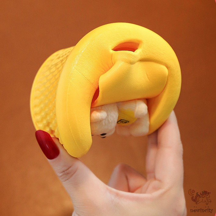 Dép Đế Mềm Chống Trượt Hình Gấu Hoạt Hình Cho Bé