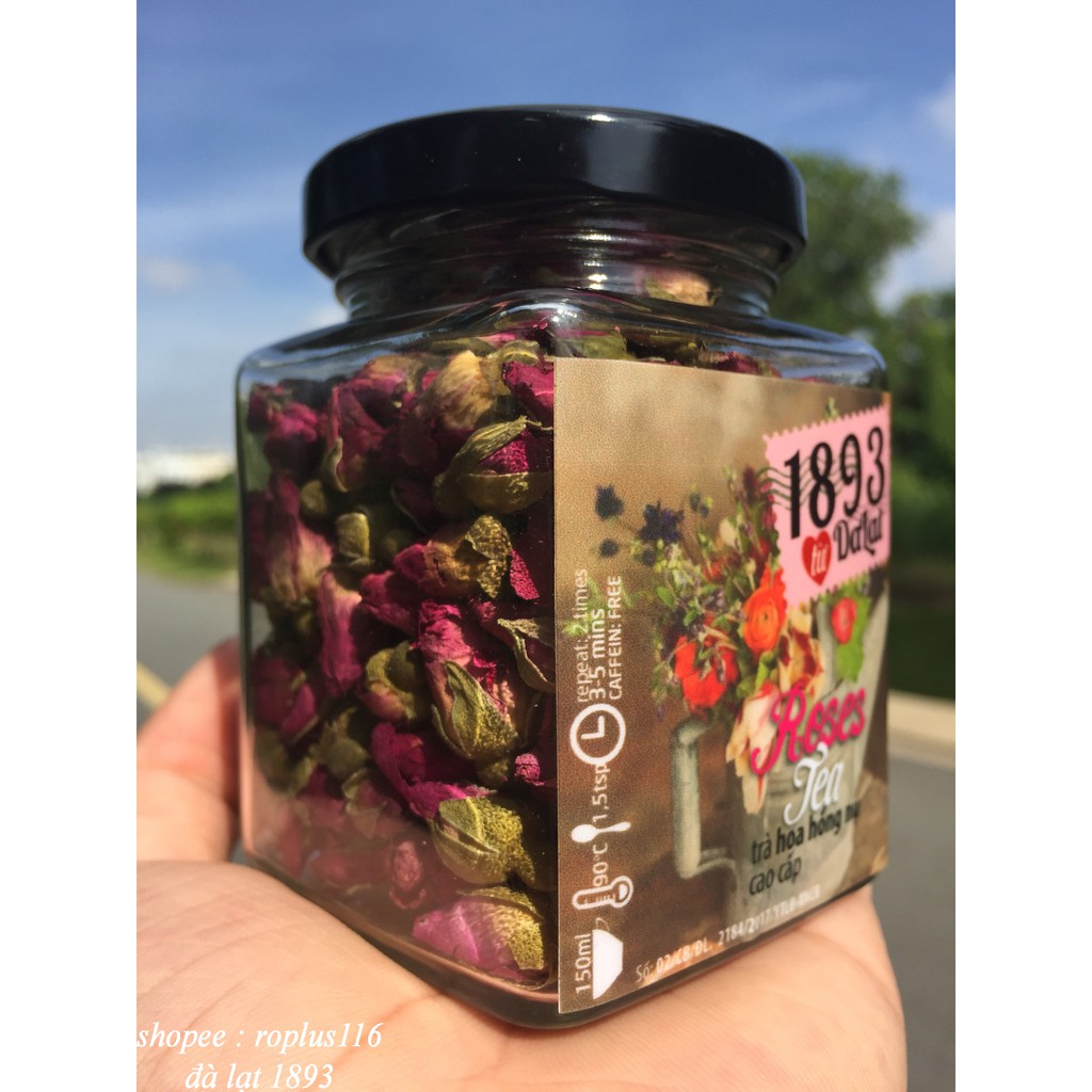 Trà hoa hồng nụ sấy khô Đà Lạt 1893 cao cấp | BigBuy360 - bigbuy360.vn