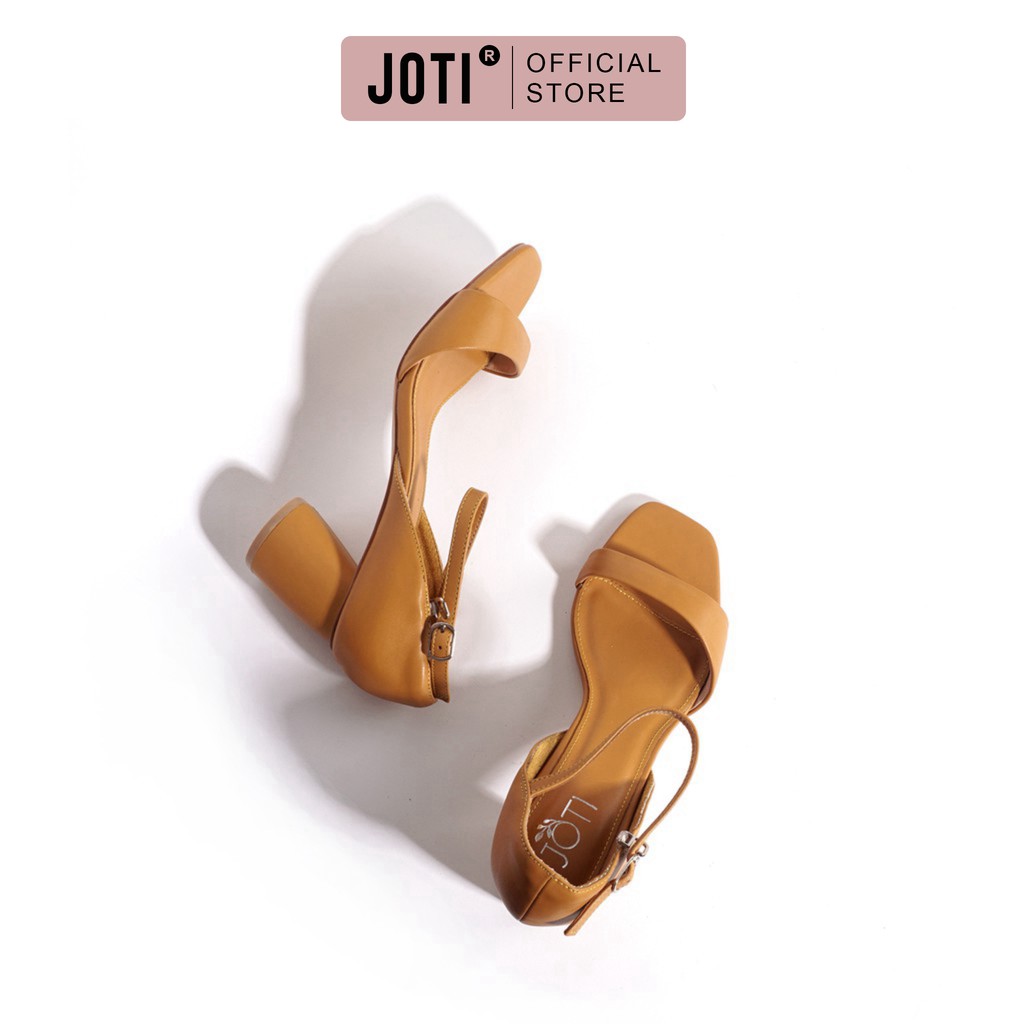 JOTI Giày Sandal Cao Gót Nữ Karin 3219VN6 2021 - Mũi Vuông Quai Vát Chéo Đế Trụ 6cm - Mang Đi Làm Công Sở Dự Tiệc