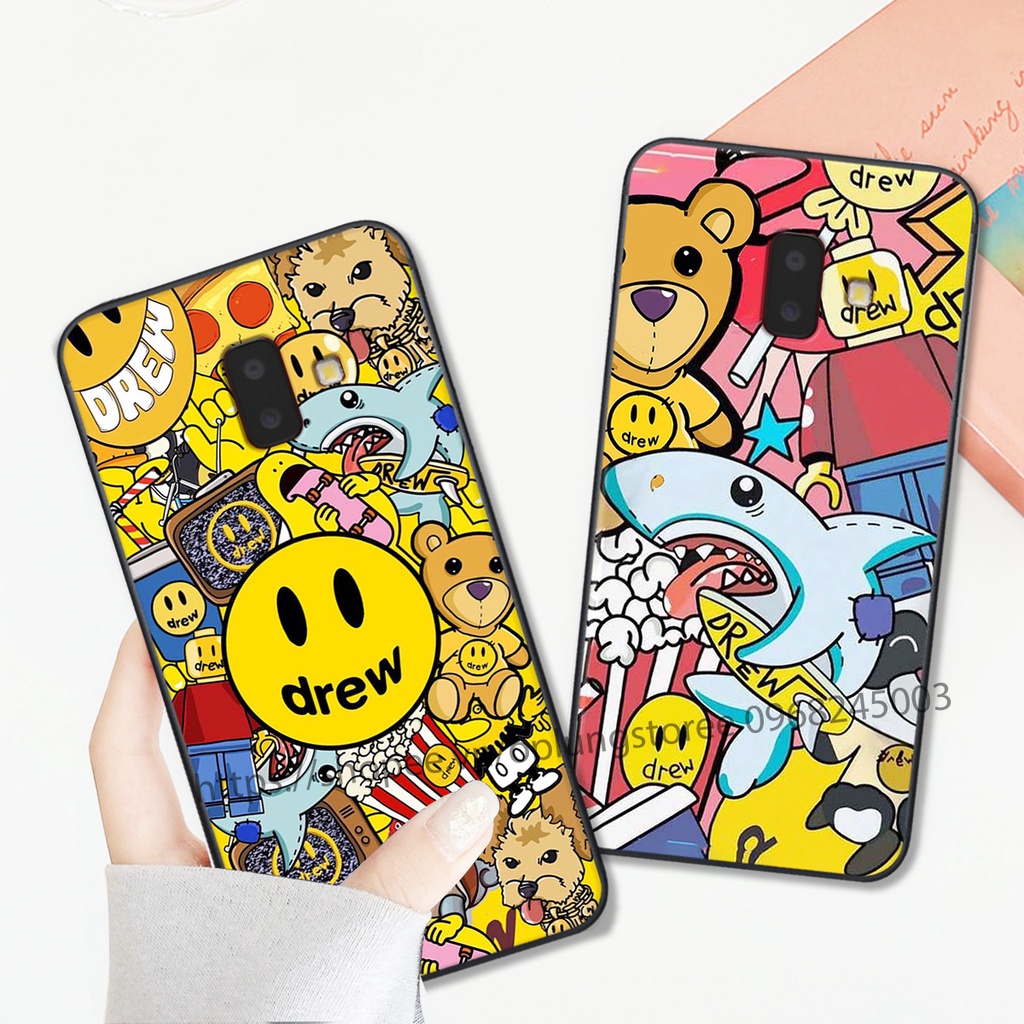 Ốp lưng và cường lực Samsung J6 2018 / J6 Plus / J6+ in hình thương hiệu thời trang đa sắc cá tính.