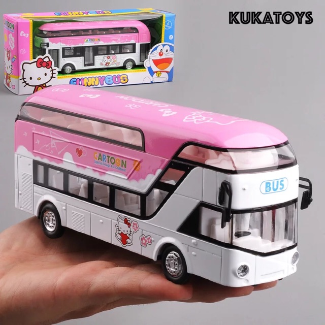 Có sẵn ✨✨ Mô Hình Xe Bus 1 Tầng ✨ Xe Bus 2 Tầng Hello Kitty ✨✨