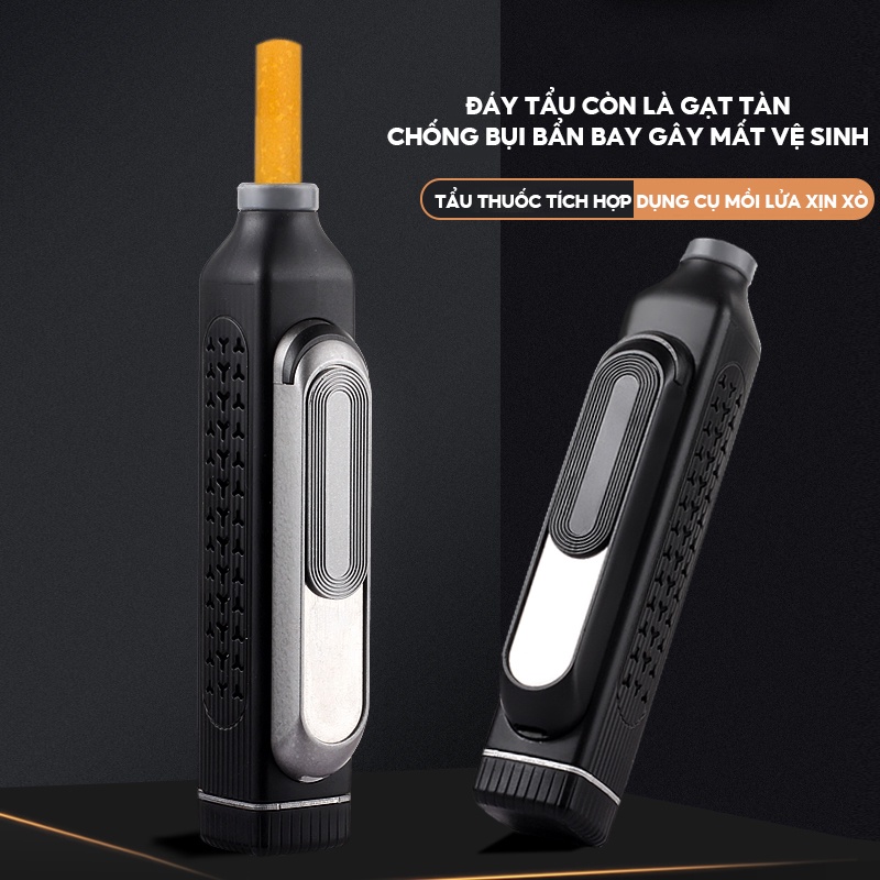 Cây Đựng Kiêm Gạt Tàn Mini Và Đầu Mồi Lửa Sạc Pin Usb YH-009