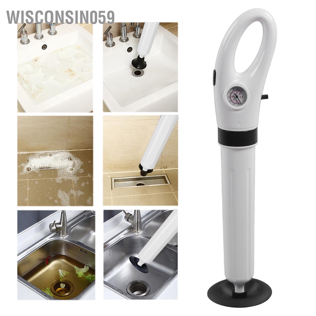 Wisconsin059 Thiết bị nạo vét hố ga bằng khí nén Máy thổi cao áp làm sạch tay