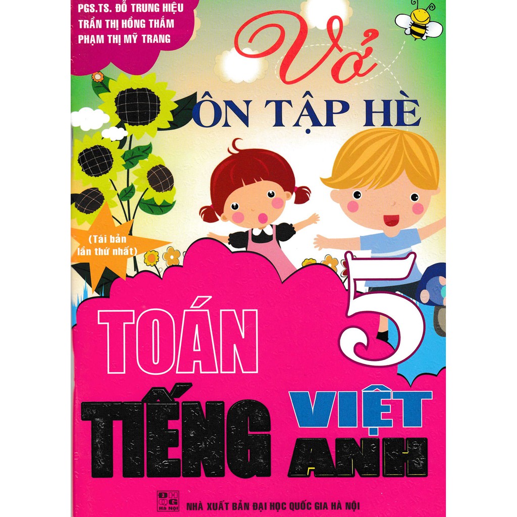 SÁCH - vở ôn tập hè toán - tiếng việt - tiếng anh lớp 5 (biên soạn theo chương trình giáo dục phổ thông mới)  - HAB