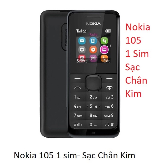 Điện Thoại Nghe Gọi Nokia 105 Zin Chính Hãng Like New Được Chọn Phụ Kiện