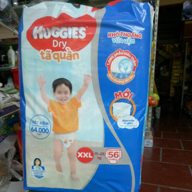 (HÀNG CHÍNH HÃNG)TÃ quần Huggies XXL 56 miếng