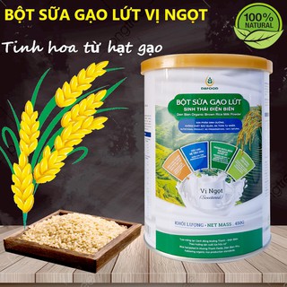 Bột sữa gạo lứt sinh thái Điện Biên 450gr dành cho mọi lứa tuổi