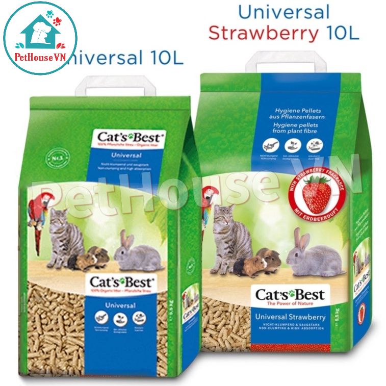 Cát Gỗ Vệ Sinh Cho Mèo Và Thú Cưng - CAT'S BEST UNIVERSAL 5.5KG  Nhập Khẩu Đức