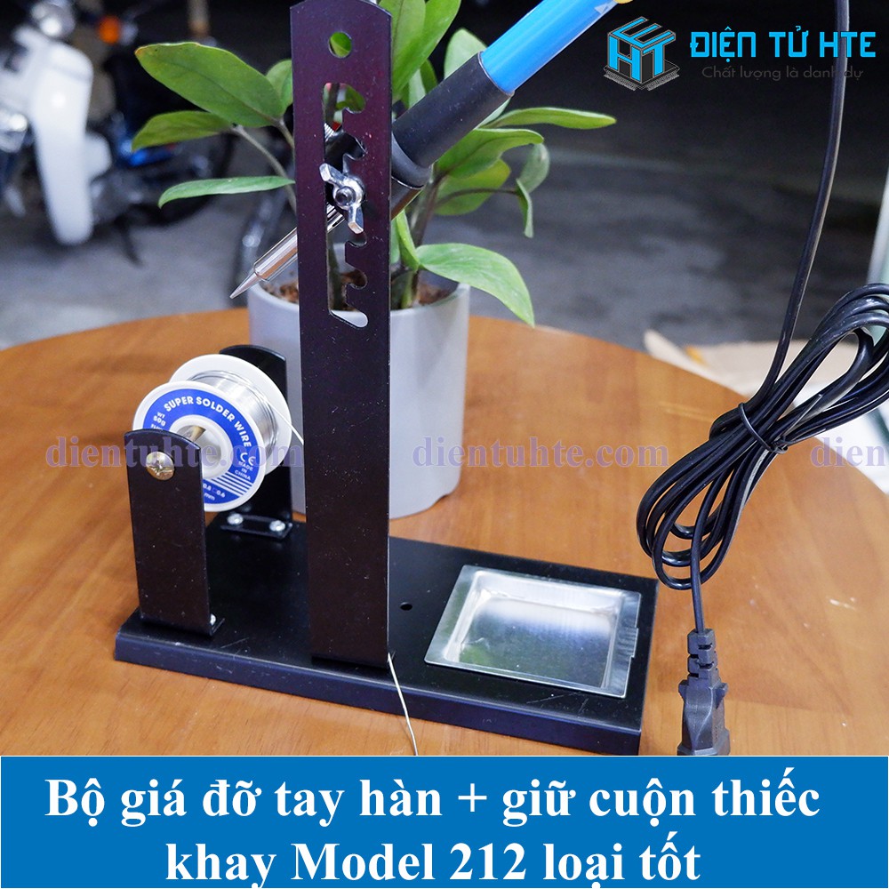 Bộ giá đỡ tay hàn + giữ cuộn thiếc + khay Model 212 loại tốt [CN2]