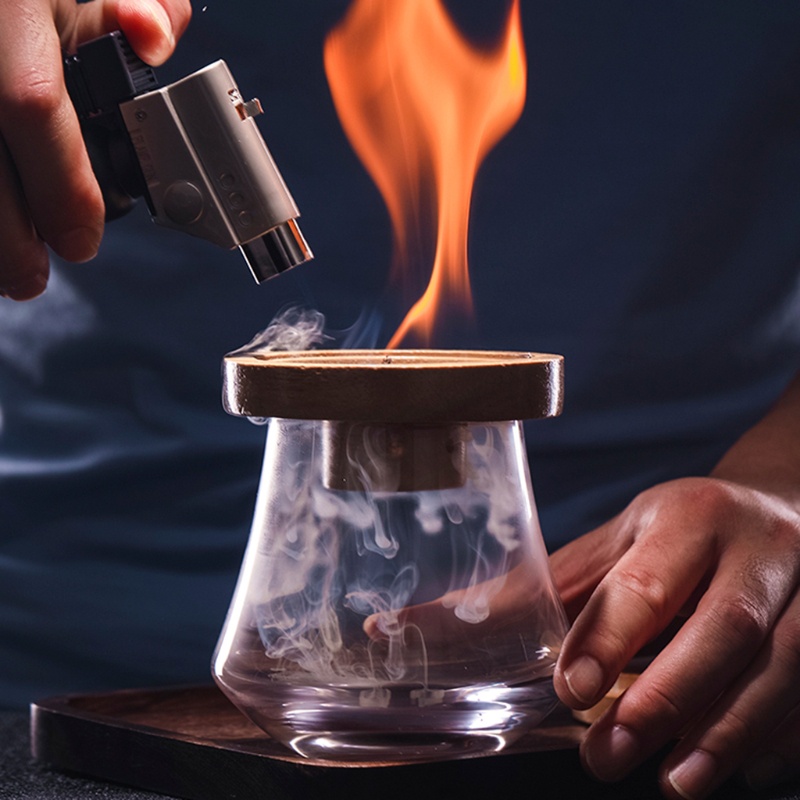 AOTO Cocktail Smokers Smoked Cocktail Kit with Wood Chips Smoke Infuser for Cocktails