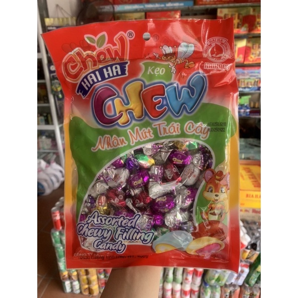Kẹo Chew Nhân Mứt Trái Cây Hải Hà Gói 400g