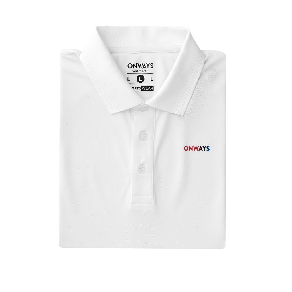 Áo thun Polo thể thao logo chuyển màu chất liệu vải pique co giản tốt, phù hợp chơi golf