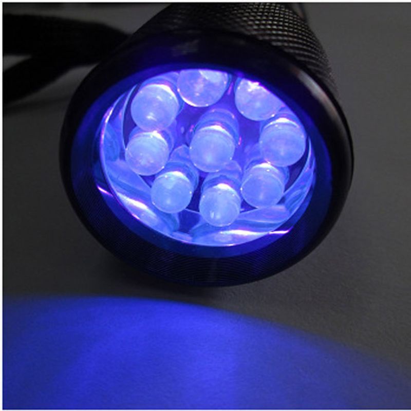 Đèn pin LED UV sấy sơn móng tay resin soi trang sức 9W UV 9 bóng 395nm