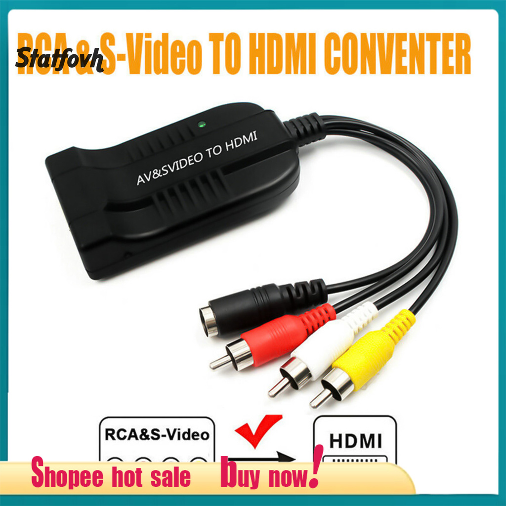 Bộ Chuyển Đổi 3 Cổng Av / S-Video Sang Hdmi-Compatible