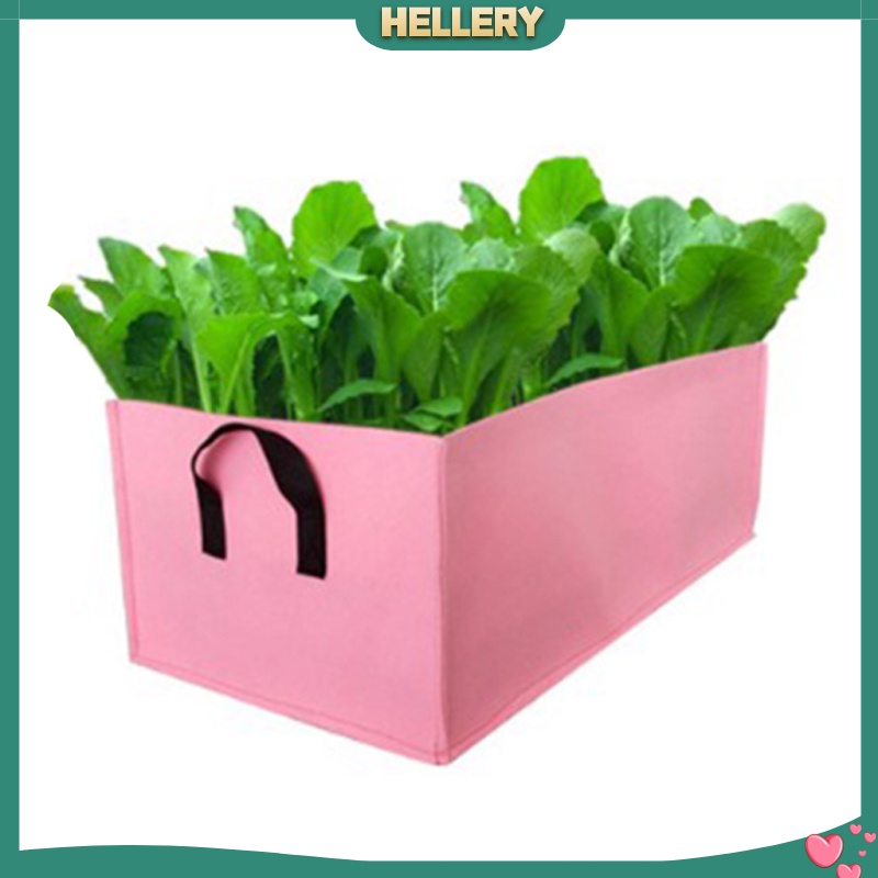 [HELLERY]Black Thickened Felt Non-woven Plant Grow Bags Potato Container