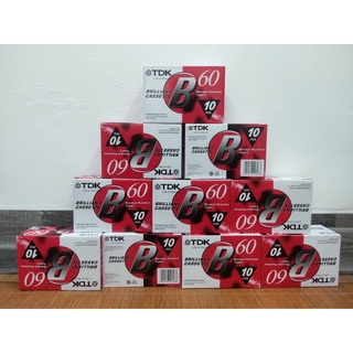 10 Băng cassette TDK 60p mới tinh chưa qua sử dụng