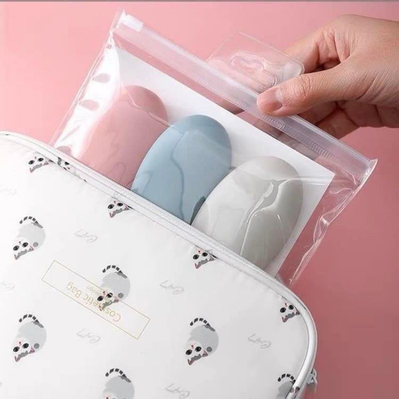 Combo 3 lọ chiết mỹ phẩm du lịch thân dẻo cao cấp dày dặn màu trơn chống rò rỉ Miibooshi P.264