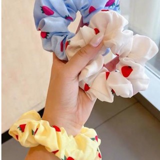 Phụ kiện tóc scrunchies dâu tây cherry bơ kì lân