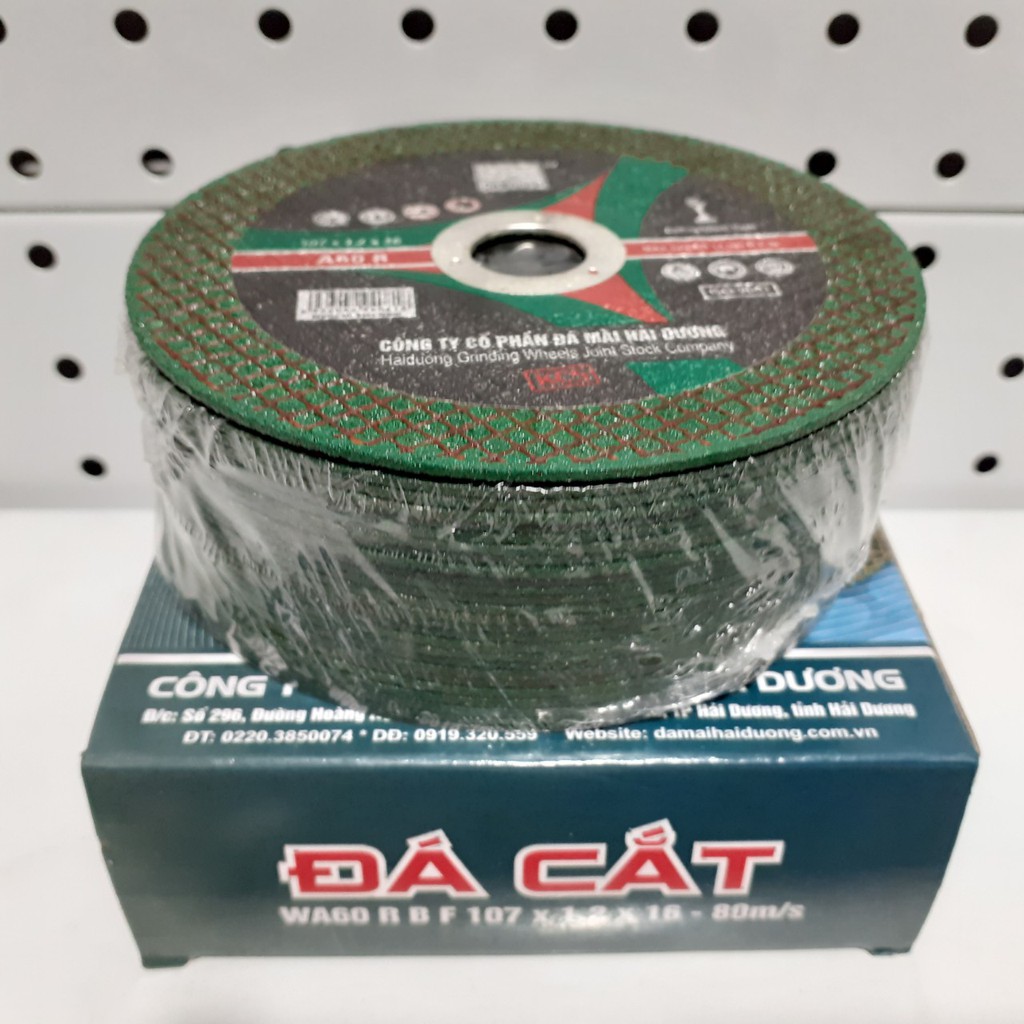 Đá cắt sắt 107mm Hải Dương xanh mỏng 107x1.2x16mm