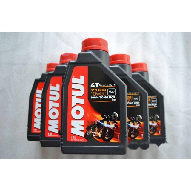 Nhớt MOTUL 7100 4T 10W50 100% Synthese  - Phù Hợp Với Các Dòng Xe Số Hiện Đại