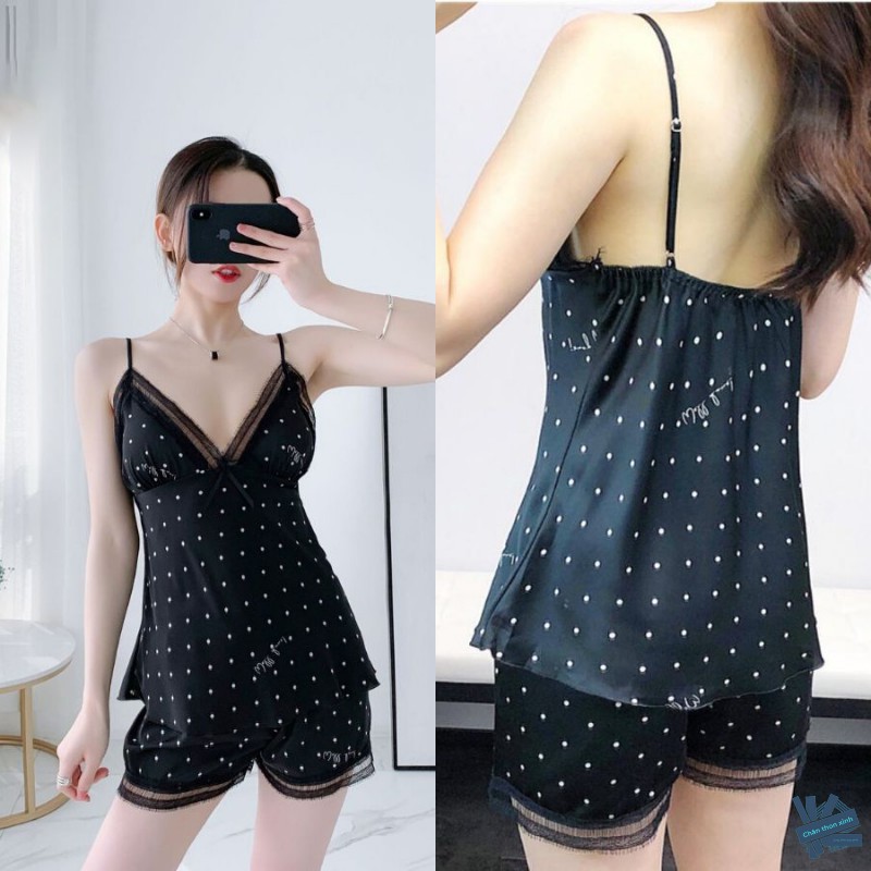 Đồ Bộ Mặc Nhà Cao Cấp Bằng Lụa Satin  Kiểu Hàn Quốc Sang Chảnh Dễ Thương | BigBuy360 - bigbuy360.vn