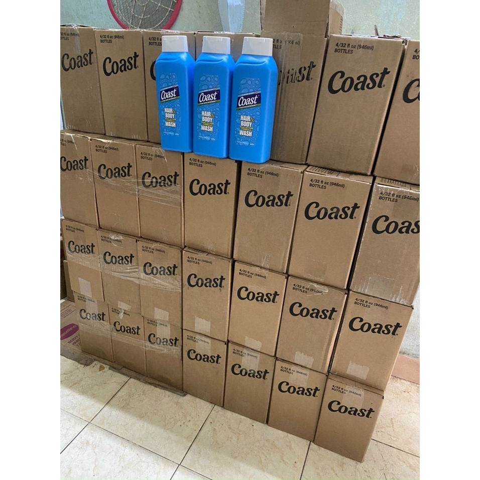 Sữa Tắm Gội Coast 2in1 Sạch Da 946ml Hàng Mỹ