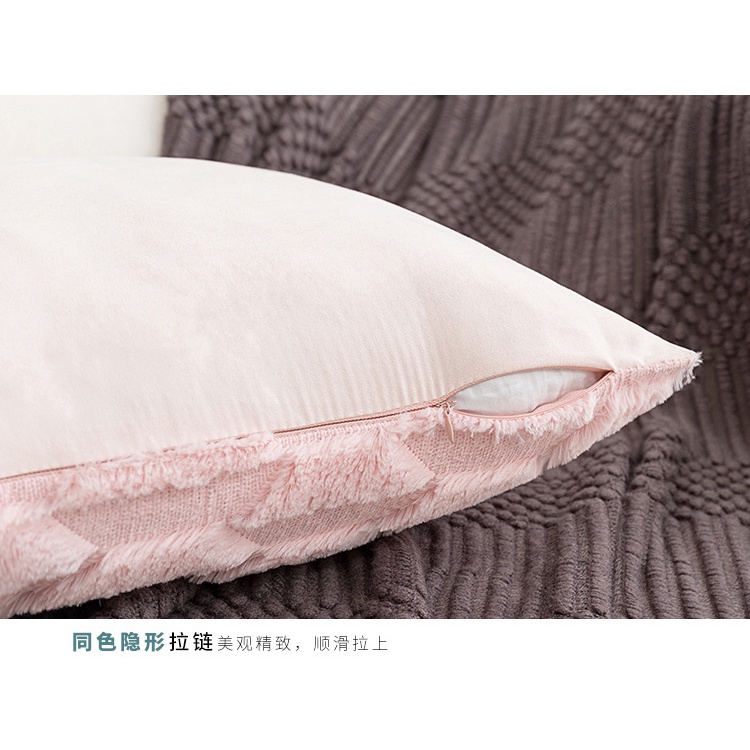Vỏ gối hình vuông 30x50cm/45x45cm/50x50cm 10 màu trang trí phòng khách